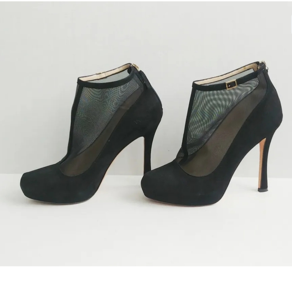 Kate Spade Neveah Mesh T-Strap Bootie Size 9 1/2
